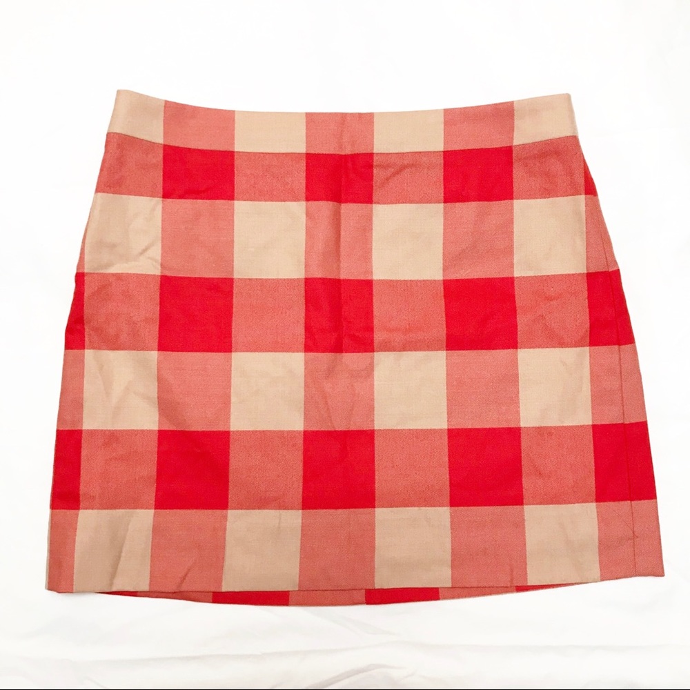 J.Crew factory plaid mini skirt